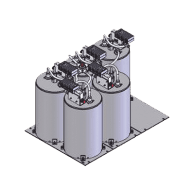 Combinador SINCLAIR, 6 Canales, 430-470 MHz, Montaje en Rack 19", 100 kHz, 125 Watt, N Hembras.