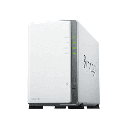 NAS DiskStation DS223j | 2 Bahías | CPU Realtek RTD1619B 1.7 GHz | 1 GB DDR4 | Puerto 1GbE RJ-45 | USB 3.2 Gen 1 | Compatible con HDD y SSD | Synology DSM | RAID 0, 1, JBOD | SMB, AFP, NFS, FTP | Vigilancia IP