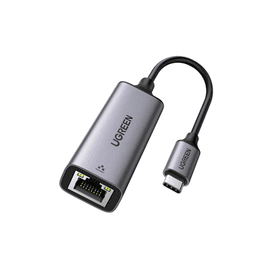 Adaptador de Red USB-C 3.1 (5 Gbps) a RJ45 | Thunderbolt 3 | Admite 10/100/1000 Mbps |  Chip Inteligente | Amplia Compatibilidad | Caja de Aluminio | Longitud del cable 10 cm.