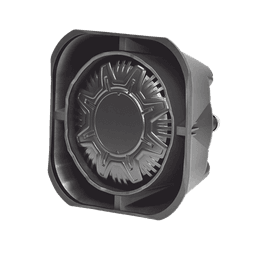 Bocina Compacta de uso rudo, 100 Watts de Potencia, Ideal para vehículos de encubierto, 8 Ohms de Impedancia