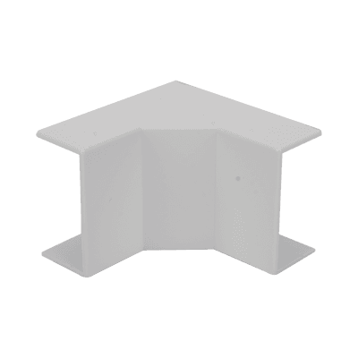 Esquinero interior color blanco de PVC auto extinguible, para canaleta TMK1735, TMK1735SD (5320-02001)