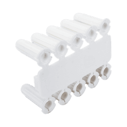 Taquete blanco 3/16" para tornillo 8mm x 3/4" (100pzs) (1101-01100) 