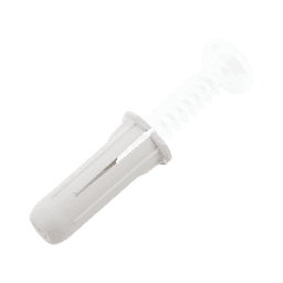 Taquete blanco 3/16" para tornillo 8mm x 3/4" (100pzs) (1101-01100) 