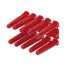 Taquete de 1/4  plástico paquete de 100 piezas para fijar objetos con tornillo en muros y techos de concreto o superficies sólidas, compatible con tornillo TH10X de 10 x 1 1/2"  (1103-03100) 