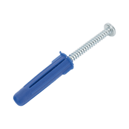Paquete de 6 taquetes azul 2" y 6 tornillos 12mm x 2" (1105-05002)