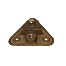 Base Triangular para Punta Pararrayo Maciza. 