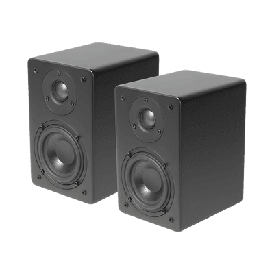 PAR de Altavoces de Estantería | Woofer  de 4&#039;&#039; | Tweeter de 1 | Acabado negro mate | 40 watts | 8ohms