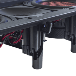 BOCINA DE PARED | 2 WOOFERS DE FIBRA DE CARBONO 6.5'' | TWEETER DE TITANIO 1'' | 200W