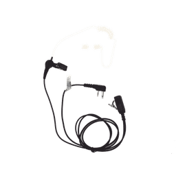 Micrófono - audífono de solapa con tubo acústico transparente para ICOM IC-F11/ 14/ 3021/ 3013/ 3103/ 3003/ 1100D/2100D