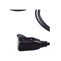 Micrófono - audífono de gancho ajustable al oído con conector de dos pines para KENWOOD Y TXPRO