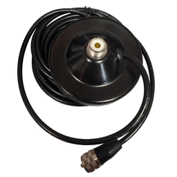 Montaje Magnético / Diámetro 90 mm (3.5 in) / Conector SO239 / 4.5 m de cable RG58 / Para Vehículos