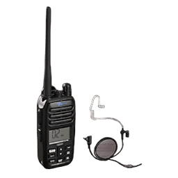 Radio Portátil Marino TXM52 / Sumergible IP67 / Luz Activada por Agua / NRC Reducción de Ruido / Dual-Watch / 5W de Potencia / Incluye Micrófono Audífono de Tubo Acústico
