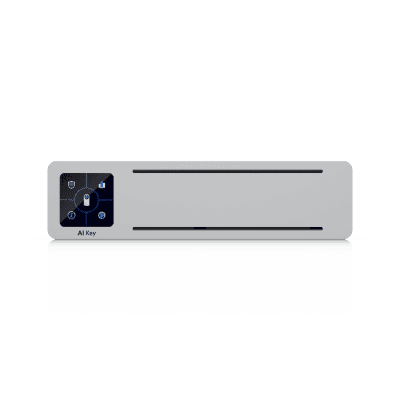 UniFi Protect AI Key / Analizador con inteligencia artificial para identificar eventos en grabaciones de cámaras UniFi / Búsqueda con lenguaje natural / hasta 1800 detecciones inteligentes por hora / 1 puerto GbE PoE++ 