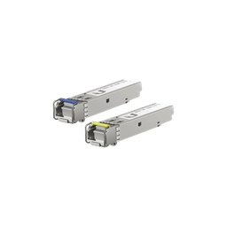 UFiber Módulo SFP, transceptor MiniGibic MonoModo 1.25 Gbps, distancia 3km, un conector LC, incluye 2 tranceptores