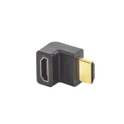 Adaptador HDMI de 90 Grados Macho a Hembra / Hacia Arriba / HDMI 2.0  4K@60Hz / Proporciona Flexibilidad Sin Doblar los Cables HDMI