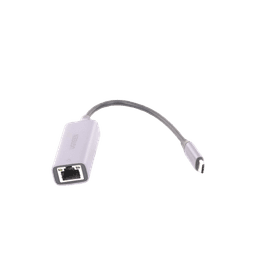 Adaptador de Red USB-C 3.1 (5 Gbps) a RJ45 | Thunderbolt 3 | Admite 10/100/1000 Mbps |  Chip Inteligente | Amplia Compatibilidad | Caja de Aluminio | Longitud del cable 10 cm.
