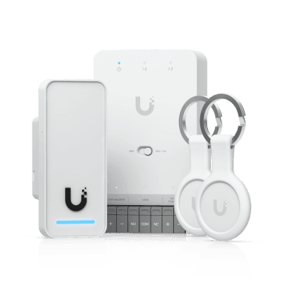 Kit de Inicio UniFi Access G3 / Gestión de Accesos para Puertas / Lectores y Teclados NFC / PoE++ / Certificaciones CE, FCC, IC, UL