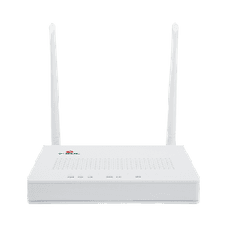 ONU Dual G/EPON con Wi-Fi en 2.4 GHz + 4 puertos LAN Gigabit, hasta 300 Mbps vía inalámbrico
