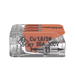Conector Compacto para 1 Cable de Entrada 2 Cables de Salida / Cables Compatibles 28AWG-12AWG
