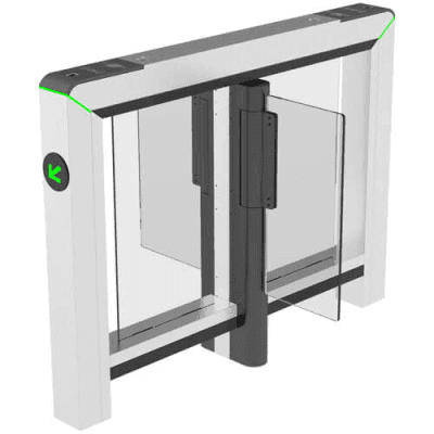 Puerta Rápida de Doble Carril Mars-S1200 / Compatible con RFID-Fingerprint-QR / Anti-pinch y Anti-tailgating / Accesibilidad para Sillas de Ruedas / Desbloqueo de Emergencia / Estructura Modular / Acero Inoxidable SUS304