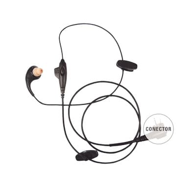 MICRÓFONO DE SOLAPA CON AUDÍFONO DISCRETO P/ RADIOS ICOM IC-F50/ 60/ 3161/ 4161/ 30G/ 30GS/ 30GT/ 40GT/ 40GS/ 40G.