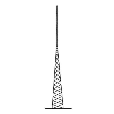 Torre Autosoportada de 24 metros (Resistencia al viento 112 Km/h). Linea SSV.