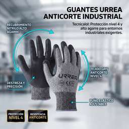 Guantes talla extra grande supraneema con recubrimiento de nitrilo.