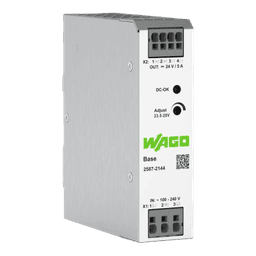 Fuente de Alimentación BASE / 24V DC 5A 120W / Monofásica 100-240V AC / Push-in CAGE CLAMP® / Sincronización Primaria / Conexión Paralelo y Línea / SELV/PELV / IP20